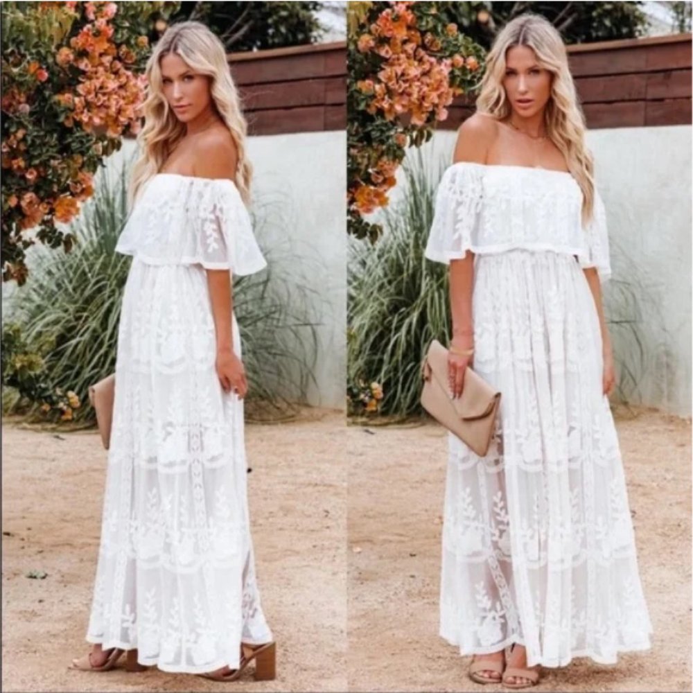 VICI Forever Lace Maxi Dress